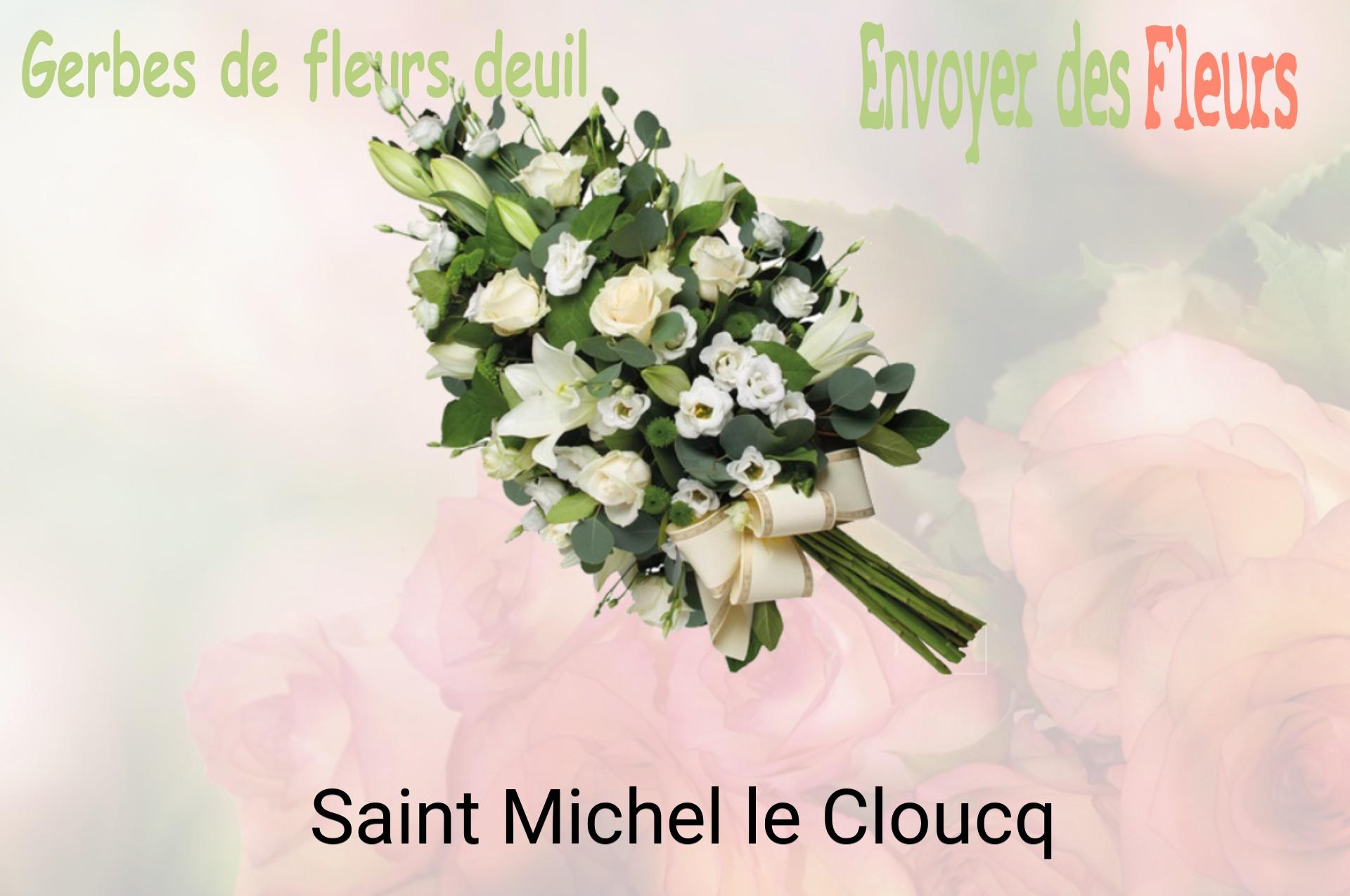 Gerbe de fleurs de deuil livrée à Saint-Michel-le-Cloucq